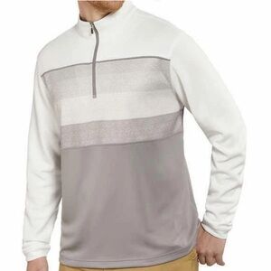 Bollé White and Gray Quarter-Zip Pullover XL Mens shirt top LS active casual